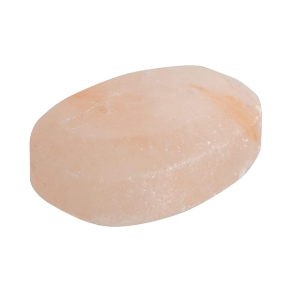 Pink Crystal Hand-Carved Massage Stone (Flat Oval)